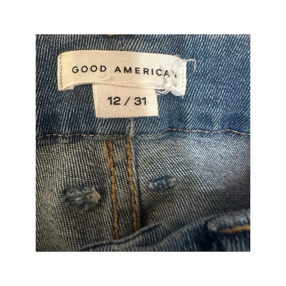 Women 12 31 Good American Blue 655 Good Legs Skinny Jeans Denim Pants GL941T - Picture 6 of 6